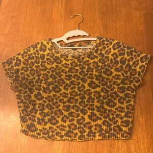 cheetah crop top